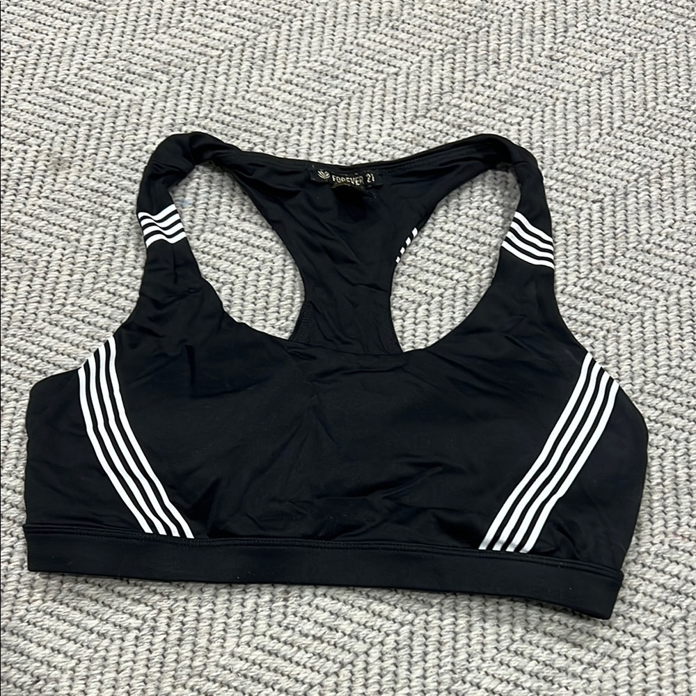 Forever 21 Black Sports Bra